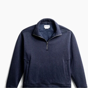 Ministry of Supply Sweater quarter zip Navy Blue Sweater size XL